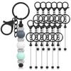 Tondiamo 12 Pcs Beadable Keychains Bars Bulk for Keychain Making