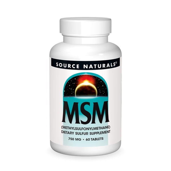 Source Naturals MSM (methylsulfonylmethane), 750mg, 240 Tablets