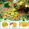 120 Pcs St. Patrick’s Day Shamrock Coins, Gold and Green