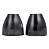 Creative Co-Op, Black, Horn Salt and Pepper Shakers, Set of