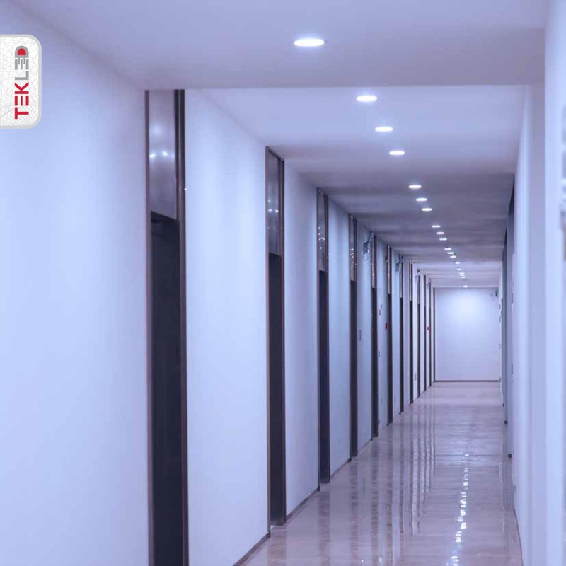 TEKLED LED Round Recessed Ceiling Light | Flat Panel Ultra