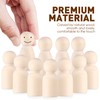 NUOBESTY Glue Sticks Bulk Wooden Peg Dolls Wooden Peg Figures