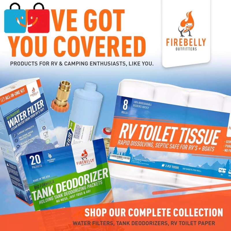 Firebelly Outfitters RV Holding Tank Deodorizer, Septic Tank Treatment, 20