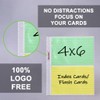 4 x 6 Index Card Sleeves, Flash Cards, for Mini