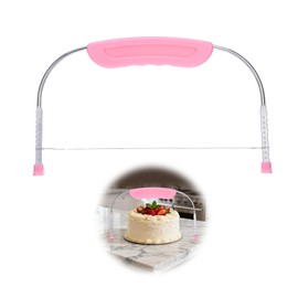 Tortenschneider Tortenbodenschneider Edelstahl 28x16cm, Höhenverstellbare Tortensäge, Präziser Tortenteiler und Kuchenschneider, Praktischer Kuchenteiler Tortenboden Schneidehilfe für Chiffon-Kuchen