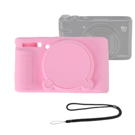 SX740 Funda de silicona para cámara Canon PowerShot SX740 SX730 HS Accesorios para cámaras corporales con correa para el cuello y correa de mano