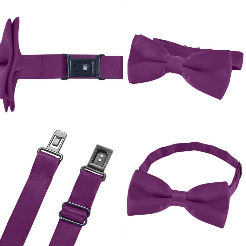 DonDon Father-son bow tie set in partner look, already tied