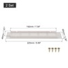 sourcing map 2Pcs Rectangle Ventilation Grille Aluminum Alloy Mesh Air