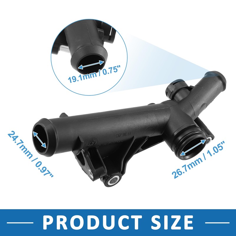 A ABSOPRO Water Outlet Connect Adapter BM5Z-8592-A for Ford Escape