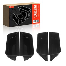 Rogierra 4PCS for Ford Explorer 2020-2023 Front and Rear Row Door Storage Box Door Side Organizer Tray Phone Container Pocket Insert Tray Armrest Organizer Container for Ford Explorer Accessories