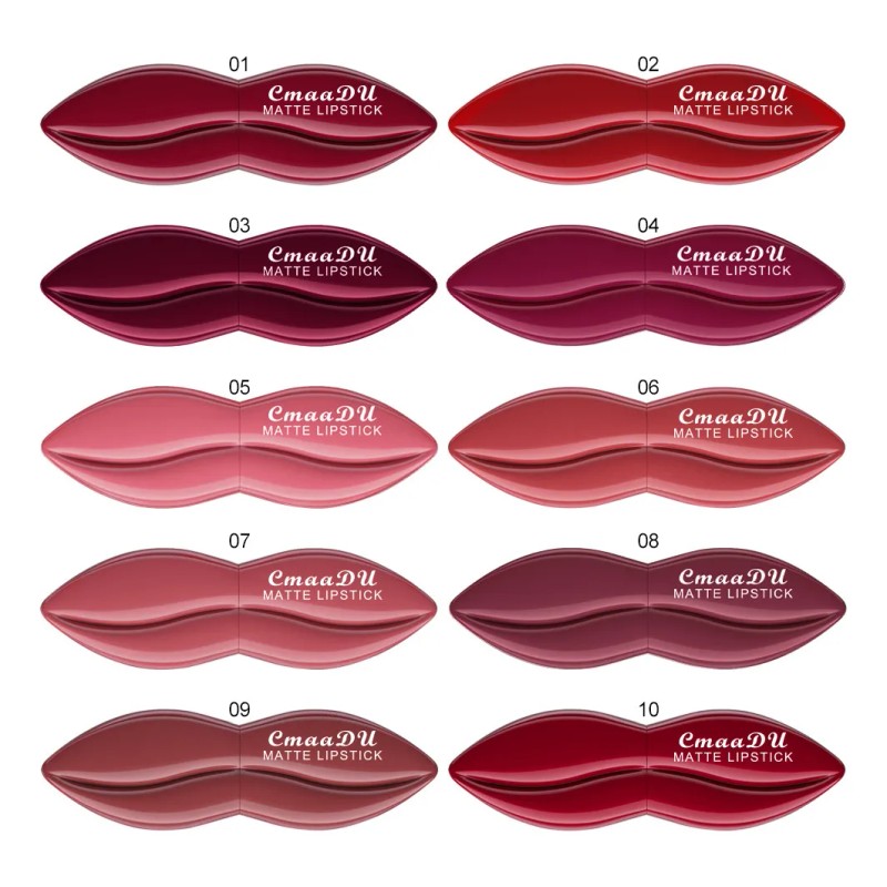 Labial-rojo Labiales Mate Larga Duración A Prueba De Agua