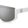 HUGO Men's Sunglasses, White
