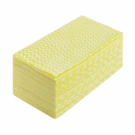 GUOYUANGLO Disposable Dish Cloths Disposable Cleaning Towels Heavy Duty Reusable Cleaning Cloths Dish Rags for Kitchen,11.8 x 21 inches - 50 Counts/Pack,Yellow