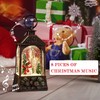 Christmas Lantern,Christmass Snow Globe Lantern Lights with 8 Christmas Songs,Battery