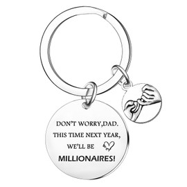 Nimteve Funny Dad Gifts Keyring Dad Gifts from Daughter Son Father's Day Gifts Christmas Birthday Gifts for Daddy