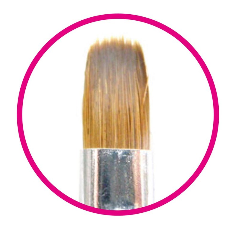Naility! Gel Brush #5 Oval (Kolinsky Hair)