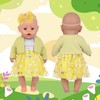 14-18 Inch Doll Clothes, Yellow Gauze Dress Outfit Includes Sequined