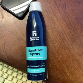 Functional Remedies Sanitizer Spray With Thieves Oil&Aloe Hands And Home FR00322