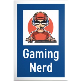 DankeDir! Gaming Nerd Sign 30 x 20 cm Gamer Boys Teenager Teenagers Birthday Gift Decoration Student Party Door Sign Room Party Decoration Gift Idea Gamer