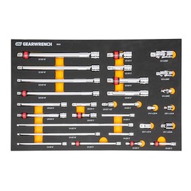 GEARWRENCH 29 Pc 1/4", 3/8", 1/2" Drive Chrome Tool Accessories Set | 86523