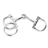 DShaped Snaffle Keychain Silver ZineAlloy Horse Snaffle Bits Key Ring