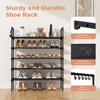 LANTEFUL 5 Tier Shoe Rack for Closet Shoe Organizer with