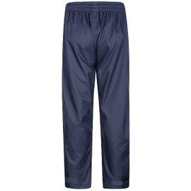 BenBoy Kids Rain Pants Waterproof Lightweight Pants Elastic Waist Outdoors Trousers for Boys Girls,YK5939H-Blue-140