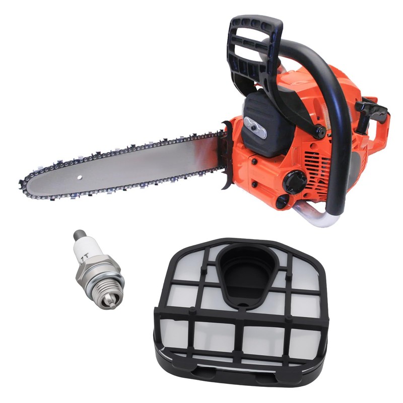 VGOL A226001090 Chainsaw Air Filter Service Kit with Spark Plug