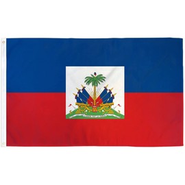 3x5FT Flag of Haiti drapeau d'Haïti drapo Ayiti National Flag Hatian Creole Deco (3x5FT Durable)