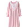 Big Girls' Princess Nighties Lace Sleep Shirts Long Sleeve Solid
