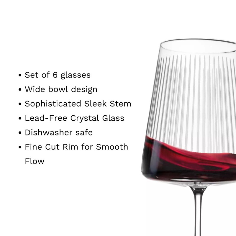 Stölzle Lausitz Soho Power Bordeaux Wine Glass - Set of