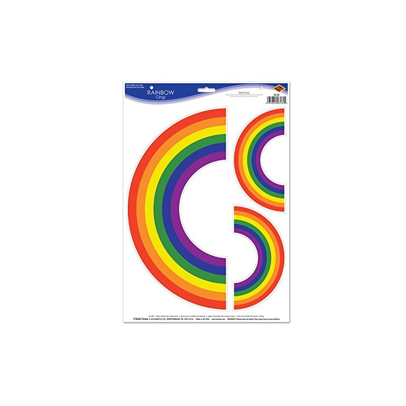 Beistle Rainbow Clings