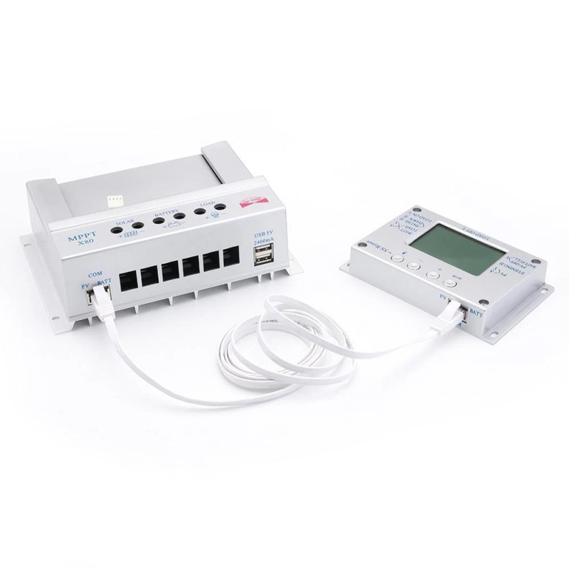 OOYCYOO 2 IN 1 60A MPPT Solar Panel Regulator Charge