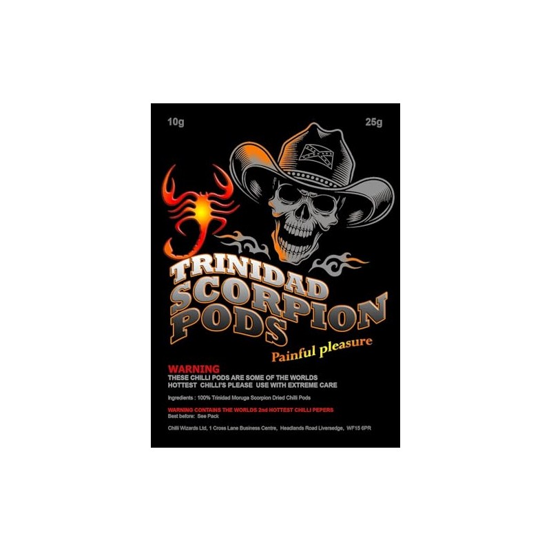 Moruga Scorpion Chilli Pods Whole 10g