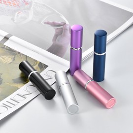 Yikimyfo 5 Pcs Mini Refillable Perfume Bottle Travel, 6ml/0.2oz Portable Travel Perfume Atomizer Cologne Sprayer Empty Perfume Spray Bottle for Traveling and Outgoing