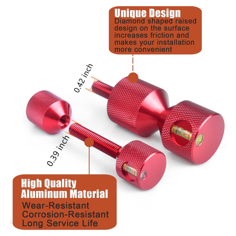 CNRAQR 4 Pcs Flange Two Hole Alignment Pins - 1-1/8"