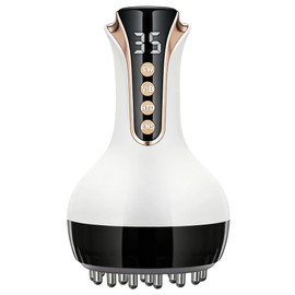 35-Speed Lymphatic Drainage Massager for Body Sculpting - 3-in-1 Anti-Cellulite Massage Device with Vibration, Heat & Microcurrent - Deep Tissue Skin Renewal Tool for Stomach, Arms & Thighs