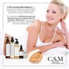Dry Brushing Body Brush-Round Exfoliating Brush for Cellulite Lymphatic Drainage