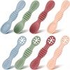 Cucharas de Silicona para Niños – Juego 8 pcs Arcoíris