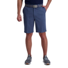 Haggar Men's The Active Series Cruise Hybrid Short, Melange, Indigo, 40