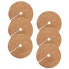 SUPVOX 6 Pack Coir Fiber Mulch Ring Tree Barrier Mats Coir Mulch Water Retention Reusable