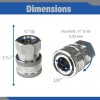 Stainless Steel 1/4' Quick Connect Female NPT Fittings Car Cleaning