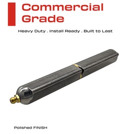 6” Inch Weldable Bullet Hinge – Heavy Duty Barrel Hinges – Weld On Gate Hinges – Weldable Door Hinges – Weld BBQ Smoker Hinge – 6.24" Inch x .979" Inch – Heavy Duty Steel TearDrop Body Pin Grease Zerk