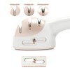Knife Sharpener for Kitchen, Pink Handheld Sharpener for Repairing and