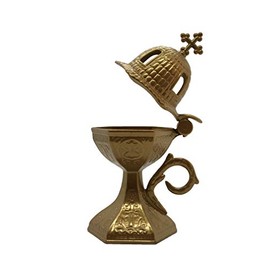 Church Top Gold Incense Burner
