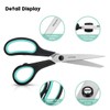 iBayam 3-Pack 8" Heavy Duty Scissors with Ultra Sharp Blades