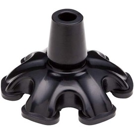 Kay Hospire Rubber Cane Toe, Large, 0.6 inches (16 mm), Black