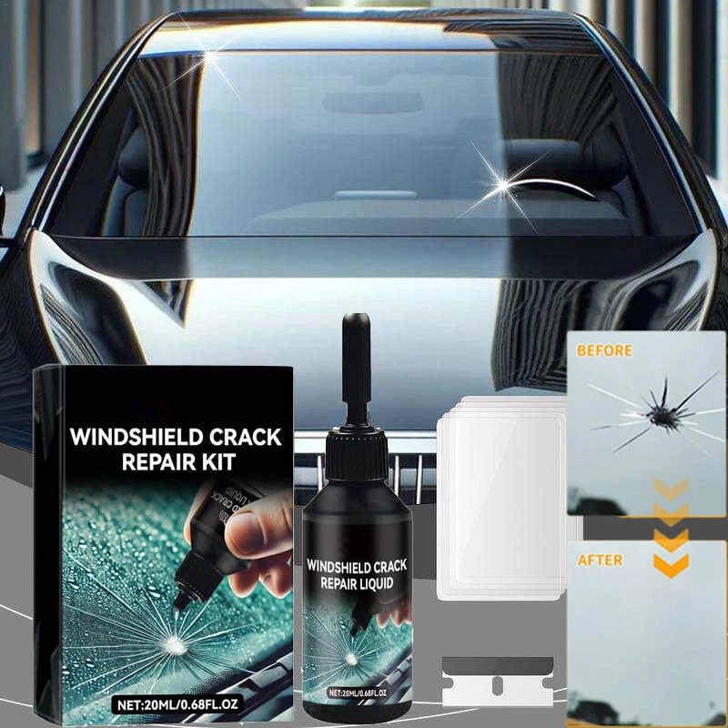 1 Set Automotive Glass Repair Kit Fluid Fix Car Windshield
