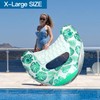 COOLCOOLDEE Pool Float with Canopy, Cup Holder - XL Pool