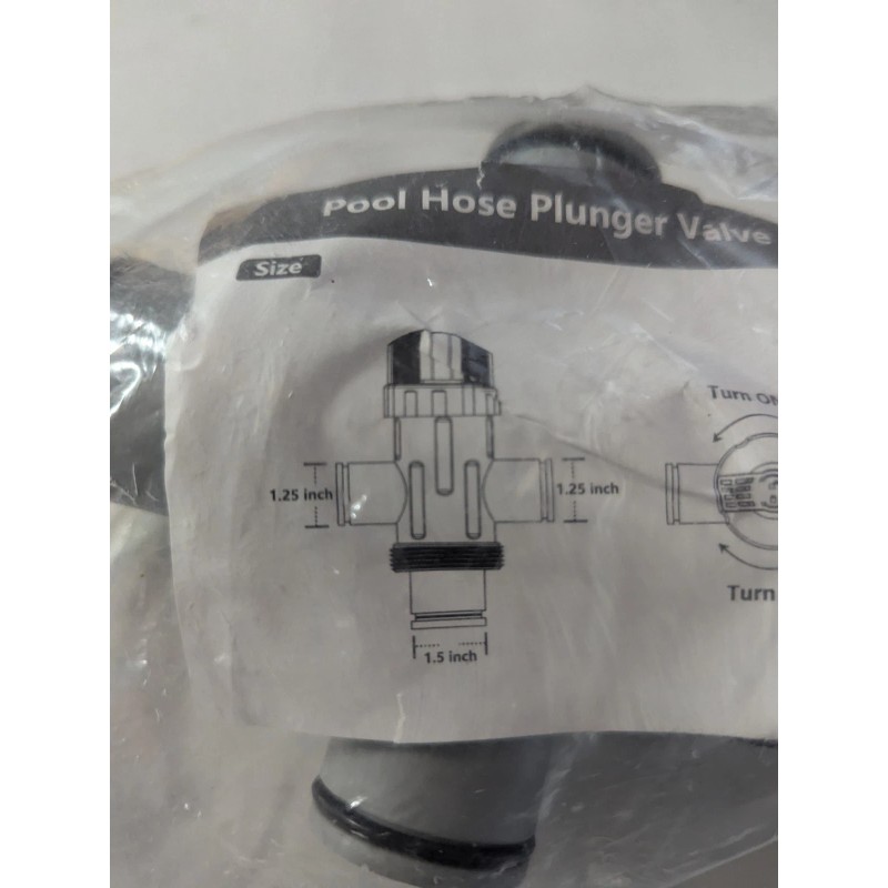 For Intex Dual Split Hose Plunger Valve with 3 Zip